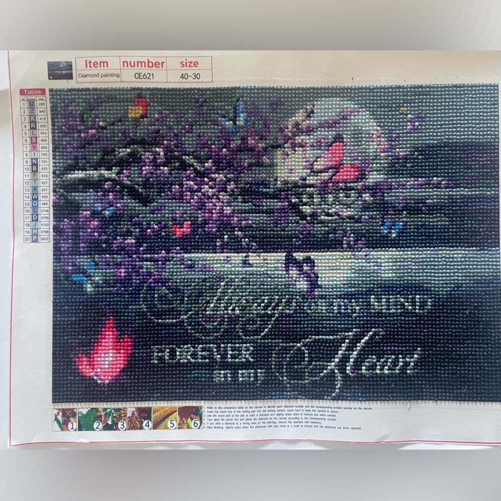 Finished diamond art